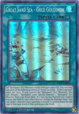 Great Sand Sea - Gold Golgonda - BLVO-EN055 - Super Rare 1st Edition Blazing Vortex 1st Edition Singles (espanol)