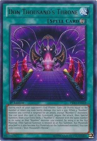 Don Thousand&#39;s Throne - PRIO-EN059 - Rare 1st Edition Primal Origin 1st Edition Singles (espanol)