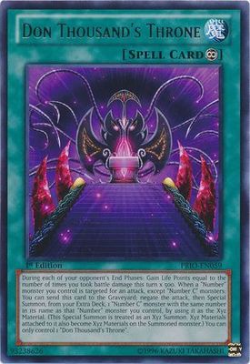 Don Thousand&#39;s Throne - PRIO-EN059 - Rare 1st Edition Primal Origin 1st Edition Singles (espanol)