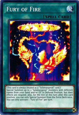 Fury of Fire - RIRA-EN054 - Common 1st Edition Rising Rampage [RIRA] 1st Edition Singles