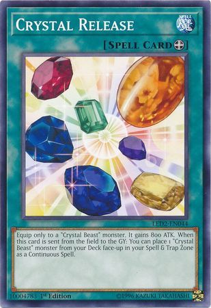 Crystal Release - LED2-EN044 - Common 1st Edition Legendary Duelists: Ancient Millennium Singles (espanol)