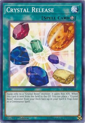 Crystal Release - LED2-EN044 - Common 1st Edition Legendary Duelists: Ancient Millennium Singles (espanol)