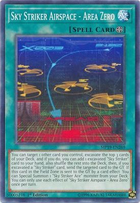 Sky Striker Airspace - Area Zero - MP19-EN269 - Common 1st Edition Yu-Gi-Oh! 2019 Mega-Tins: Gold Sarcophagus Tin Mega Pack Singles (espanol)