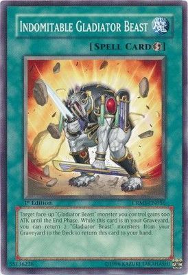 Indomitable Gladiator Beast - CRMS-EN056 - Common 1st Edition Crimson Crisis CRMS 1st Edition Singles