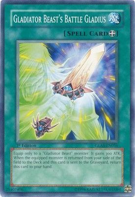 Gladiator Beast&#39;s Battle Gladius - GLAS-EN056 - Common 1st Edition Gladiator&#39;s Assault [GLAS] 1st Edition Singles