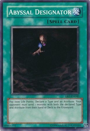 Abyssal Designator - DR3-EN040 - Common Dark Revelation 3 DR3