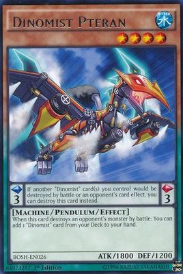 Dinomist Pteran - BOSH-EN026 - Rare 1st Edition Breakers of Shadow 1st Edition Singles