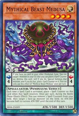 Mythical Beast Medusa - SR08-EN009 - Common 1st Edition Structure Deck: Order of the Spellcasters Singles