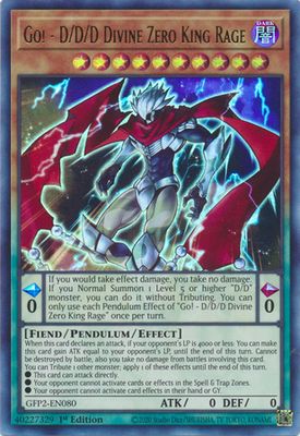 Go! - D/D/D Divine Zero King Rage - GFP2-EN080 - Ultra Rare 1st Edition Ghosts From The Past: The 2nd Haunting 1st Edition Singles (espanol)