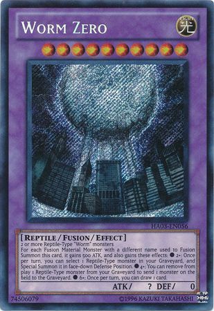 Worm Zero - HA03-EN056 - Secret Rare Unlimited Hidden Arsenal 3 [HA03] Unlimited Singles