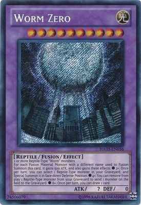 Worm Zero - HA03-EN056 - Secret Rare Unlimited Hidden Arsenal 3 [HA03] Unlimited Singles
