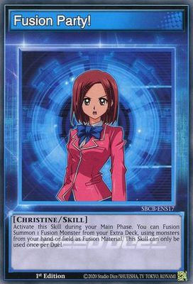 Fusion Party! - SBCB-ENS17 - Common 1st Edition Speed Duel Battle City Box 1st Edition Singles (espanol)