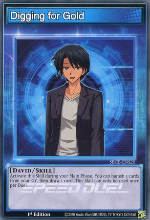 Digging for Gold - SBCB-ENS20 - Common 1st Edition Speed Duel Battle City Box 1st Edition Singles