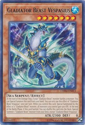 Gladiator Beast Vespasius - CHIM-EN013 - Rare Unlimited Chaos Impact Unlimited Singles
