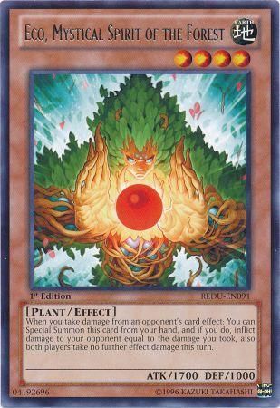 Eco, Mystical Spirit of the Forest - REDU-EN091 - Rare 1st Edition Return of the Duelist 1st Edition Singles