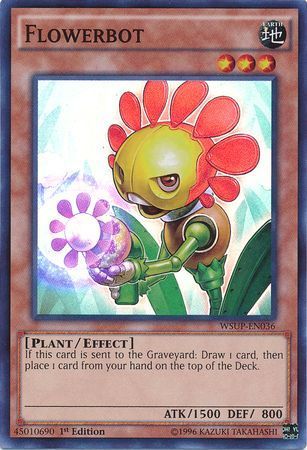 Flowerbot - WSUP-EN036 - Super Rare 1st Edition YuGiOh World Superstars 1st Edition Singles