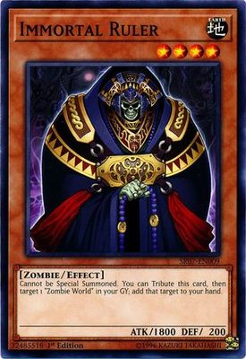 Immortal Ruler - SR07-EN009 - Common 1st Edition Structure Deck: Zombie Horde Singles