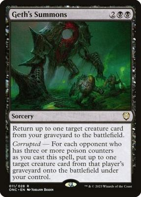 Geth&#39;s Summons 011/028 Phyrexia All Will Be One Commander