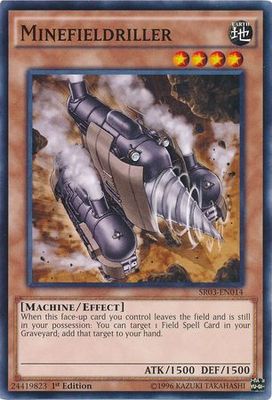 Minefieldriller - SR03-EN014 - Common 1st Edition Structure Deck: Machine Reactor 1st Edition Singles