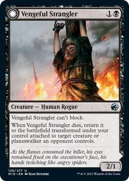 Vengeful Strangler 126/277 Innistrad: Midnight Hunt (MID) (Español)