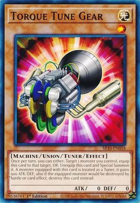 Torque Tune Gear - SR10-EN018 - Common 1st Edition Structure Deck: Mechanized Madness 1st Edition Singles