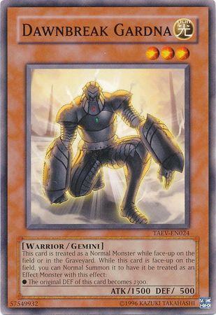 Dawnbreak Gardna - TAEV-EN024 - Common Unlimited Tactical Evolution [TAEV] Unlimited Singles