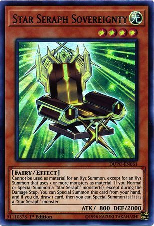 Star Seraph Sovereignty - DUPO-EN061 - Ultra Rare 1st Edition Duel Power 1st Edition Singles