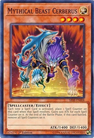 Mythical Beast Cerberus - SR08-EN008 - Common 1st Edition Structure Deck: Order of the Spellcasters Singles