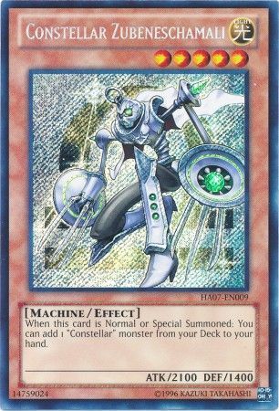 Constellar Zubeneschamali - HA07-EN009 - Secret Rare Unlimited Hidden Arsenal 7: Knight of Stars Unlimited Singles