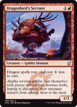 Dragonlord&#39;s Servant 138/264 Dragons of Tarkir Singles