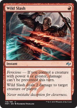 Wild Slash 118/185 Fate Reforged Singles (Español)