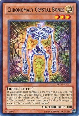 Chronomaly Crystal Bones - REDU-EN012 - Rare Unlimited Return of the Duelist Unlimited Singles