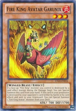 Fire King Avatar Garunix - LTGY-EN034 - Common Unlimited Lord of the Tachyon Galaxy Unlimited Singles