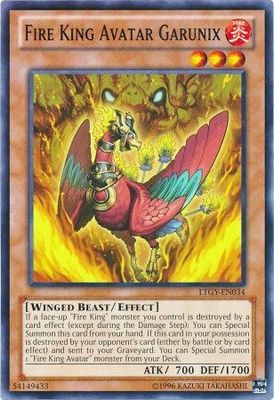 Fire King Avatar Garunix - LTGY-EN034 - Common Unlimited Lord of the Tachyon Galaxy Unlimited Singles