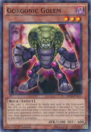 Gorgonic Golem - BP03-EN110 - Shatterfoil Rare 1st Edition Battle Pack 3: Monster League Shatterfoil Rare 1st Edition Singles