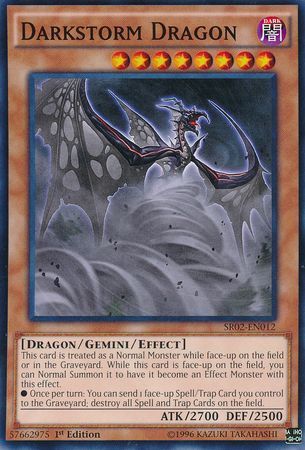 Darkstorm Dragon - SR02-EN012 - Common 1st Edition Structure Deck: Rise of the True Dragons 1st Edition Singles