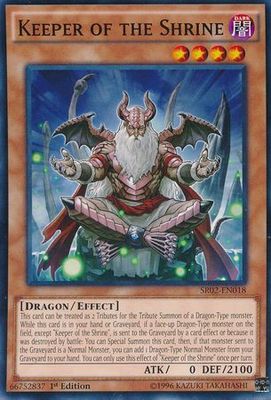 Keeper of the Shrine - SR02-EN018 - Common 1st Edition Structure Deck: Rise of the True Dragons 1st Edition Singles