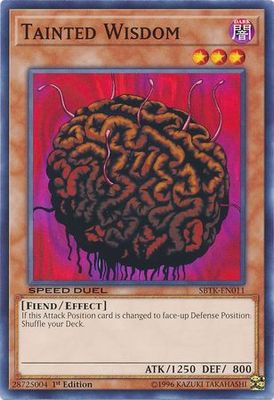Tainted Wisdom - SBTK-EN011 - Common 1st Edition Speed Duel: Trials of the Kingdom Singles (espanol)