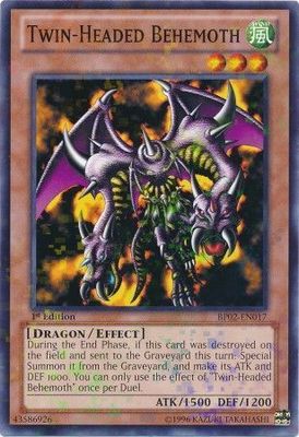 Twin-Headed Behemoth - BP02-EN017 - Mosaic Rare 1st Edition Battle Pack 2: War of the Giants Mosaic Rare 1st Edition Singles