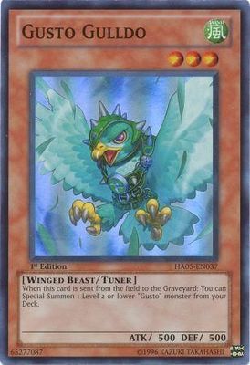 Gusto Gulldo - HA05-EN037 - Super Rare 1st Edition Hidden Arsenal 5 1st Edition Singles