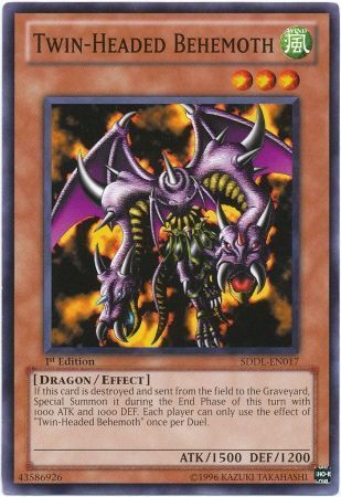 Twin-Headed Behemoth - SDDL-EN017 - Common 1st Edition Structure Deck: Dragunity Legion [SDDL] 1st Edition Singles