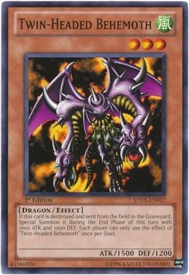 Twin-Headed Behemoth - SDDL-EN017 - Common 1st Edition Structure Deck: Dragunity Legion [SDDL] 1st Edition Singles
