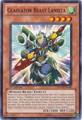 Gladiator Beast Lanista - RYMP-EN106 - Common 1st Edition Ra Yellow Mega Pack 1st Edition Singles