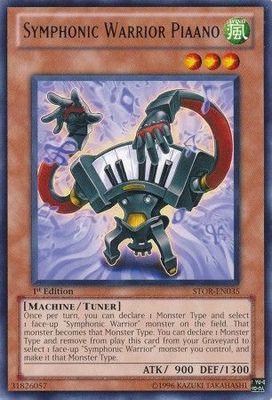 Symphonic Warrior Piaano - STOR-EN035 - Rare 1st Edition Storm of Ragnarok 1st Edition Singles