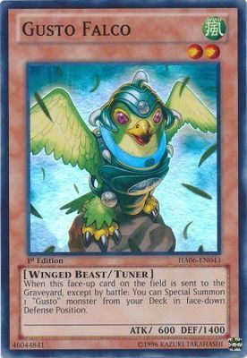 Gusto Falco - HA06-EN043 - Super Rare 1st Edition Hidden Arsenal 6: Omega Xyz 1st Edition Singles