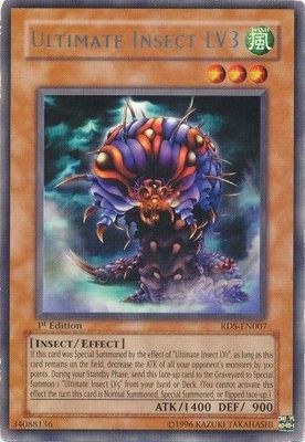 Ultimate Insect LV3 - RDS-EN007 - Rare 1st Edition Rise of Destiny [RDS] 1st Edition Singles