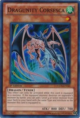 Dragunity Corsesca - HA04-EN044 - Super Rare 1st Edition Hidden Arsenal 4: Trishula&#39;s Triumph [HA04] 1st Edition Singles