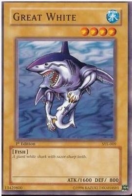 Great White - SYE-009 - Common 1st Edition Starter Deck: Yugi Evolution [SYE] 1st Edition Singles