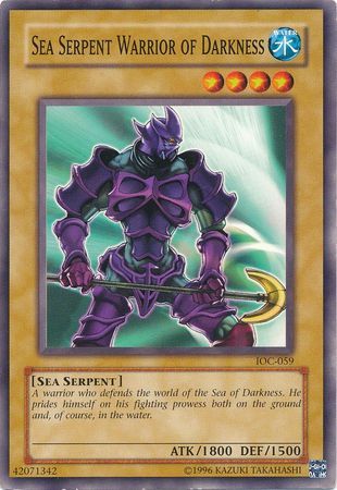 Sea Serpent Warrior of Darkness - IOC-059 - Common Unlimited Invasion of Chaos [IOC] Unlimited Singles