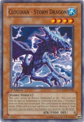 Cloudian - Storm Dragon - LODT-EN040 - Common 1st Edition Light of Destruction [LODT] Singles